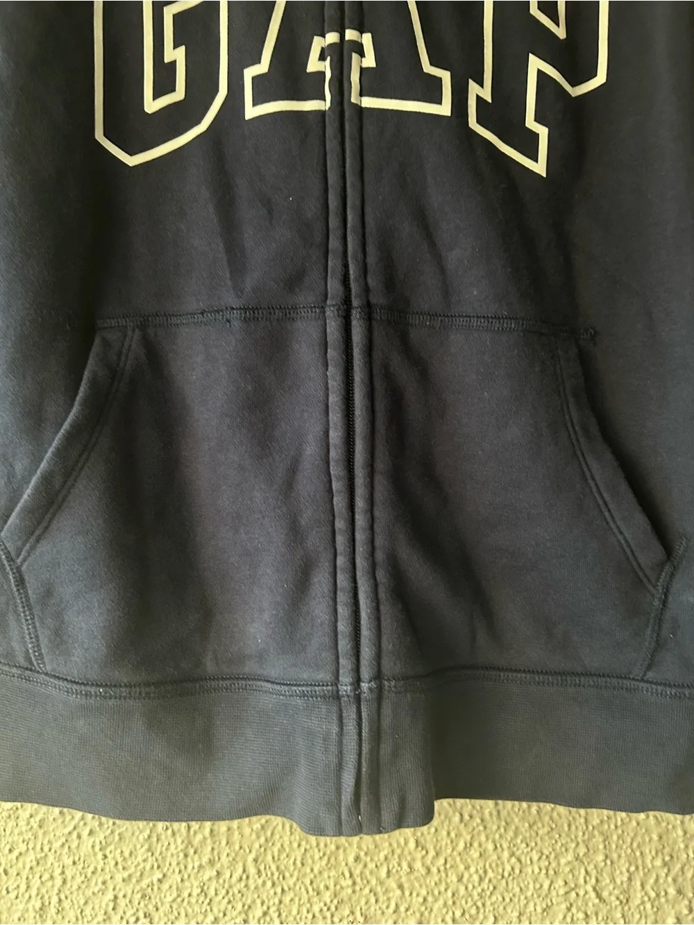 GAP Navy Full-Zip Hoodie with Justice League Sleeve Patches Boys XL